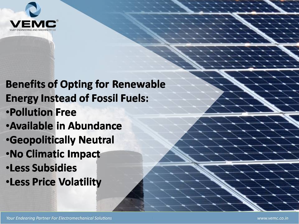 Solar Energy over Fossil Fuels