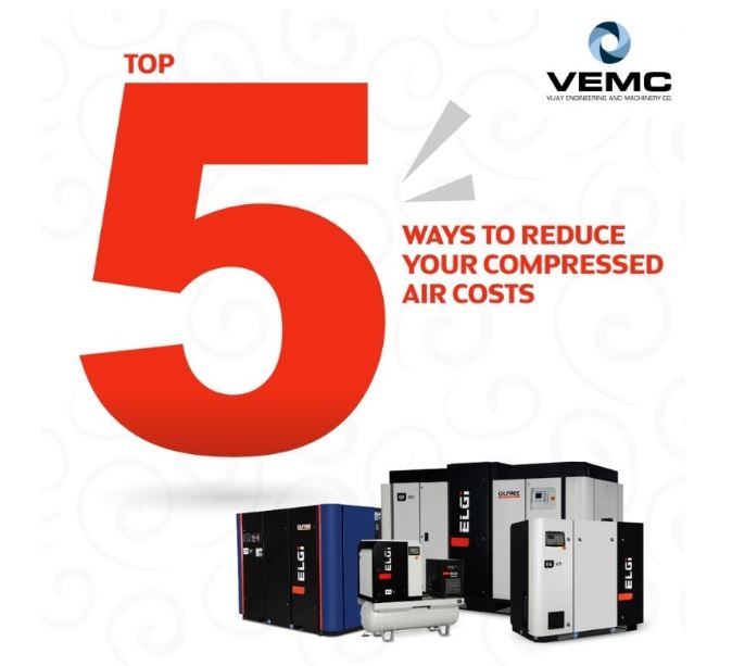 5 tips to minimize your compressed air costs