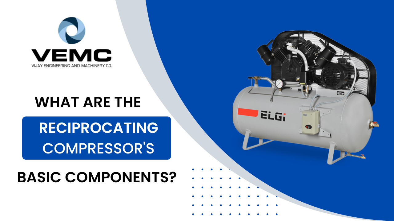 BASIC COMPONENTS OF RECIPROCATING AIR COMPRESSOR