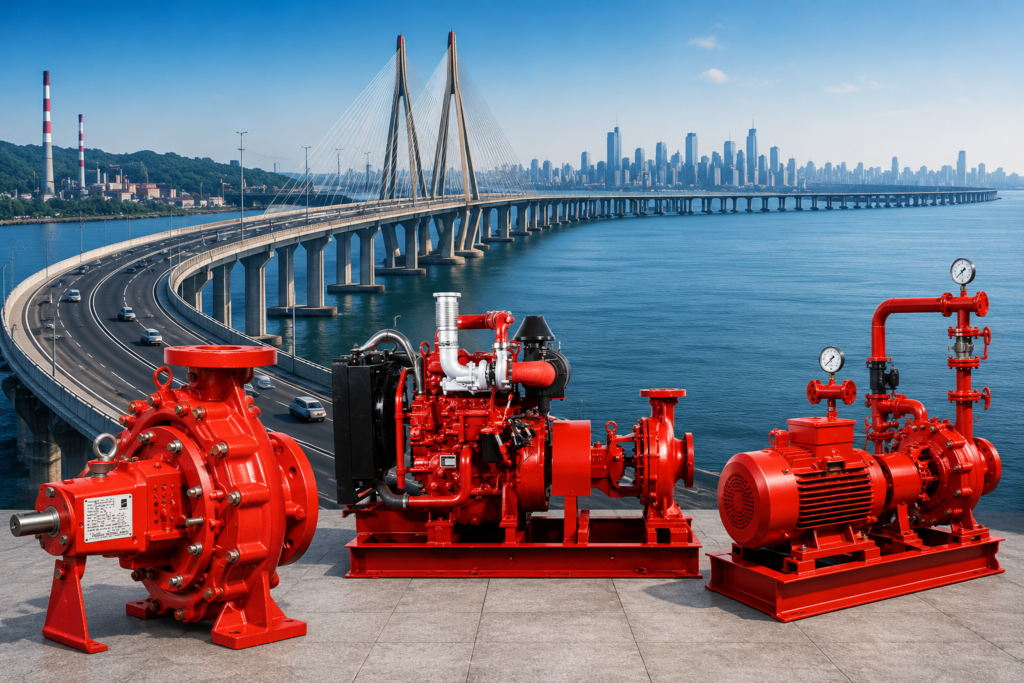 Fire Pump Supply & Testing for Atal Setu (Mumbai Trans Harbour Link)