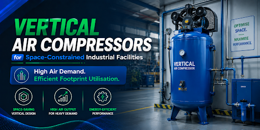 Vertical Air Compressors for Space-Constrained Industrial