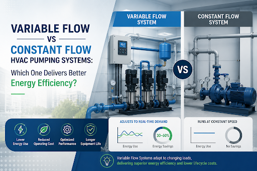 Variable Flow vs Constant Flow HVAC Pumping Systems