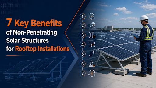 Non-Penetrating Solar Structures for Rooftop Installations