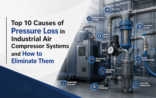Pressure Loss in Industrial Air Compressor Systems